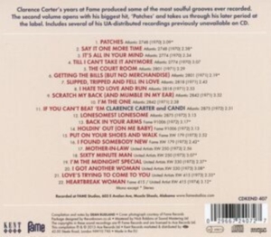 Carter Clarence - Fame Singles Volume 2 1970-73 ryhmässä CD / Pop-Rock,RnB-Soul @ Bengans Skivbutik AB (631752)