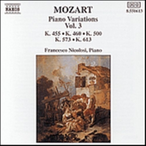 Mozart Wolfgang Amadeus - Piano Variations Vol 3 ryhmässä Externt_Lager / Naxoslager @ Bengans Skivbutik AB (636732)