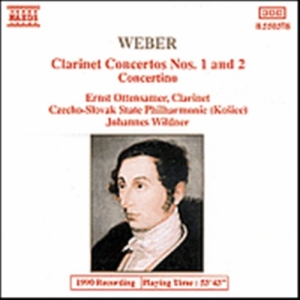 Weber Carl Maria Von - Clarinet Concertos 1 & 2 ryhmässä Externt_Lager / Naxoslager @ Bengans Skivbutik AB (638041)
