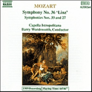 Mozart Wolfgang Amadeus - Symphonies 36, 33 & 27 ryhmässä Externt_Lager / Naxoslager @ Bengans Skivbutik AB (638070)