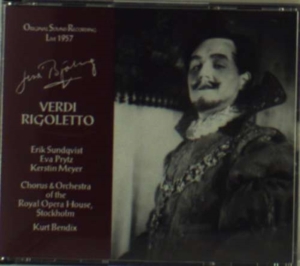Björling Jussi - Verdi-Rigoletto/Bendix 1957 ryhmässä CD @ Bengans Skivbutik AB (640256)