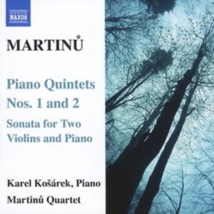 Martinu: Martinu Quartet - Piano Quintets ryhmässä Externt_Lager / Naxoslager @ Bengans Skivbutik AB (644699)
