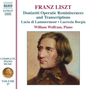 Liszt - Donizetti Opera Transcriptions ryhmässä Externt_Lager / Naxoslager @ Bengans Skivbutik AB (660519)