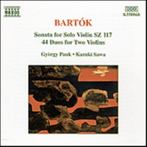 Bartok Bela - Sonatas For Solo Violin ryhmässä Externt_Lager / Naxoslager @ Bengans Skivbutik AB (666079)