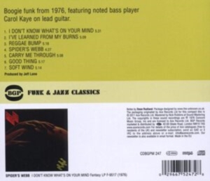 Spider's Webb - I Don't Know What's On Your Mind ryhmässä CD @ Bengans Skivbutik AB (685349)