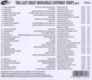 Last Great Rockabilly Saturday Nigh - Last Great Rockabilly Saturday Nigh ryhmässä CD @ Bengans Skivbutik AB (697893)
