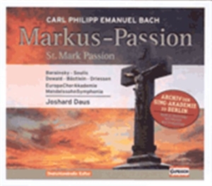 Bach Carl Philipp Emanuel - St. Mark Passion, H. 799 ryhmässä CD @ Bengans Skivbutik AB (698619)
