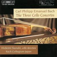 Bach Carl Philipp Emanuel - Cello Concertos ryhmässä Externt_Lager / Naxoslager @ Bengans Skivbutik AB (698658)
