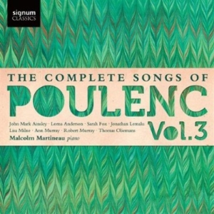Poulenc Francis - The Complete Songs Vol 3 ryhmässä Externt_Lager / Naxoslager @ Bengans Skivbutik AB (699171)