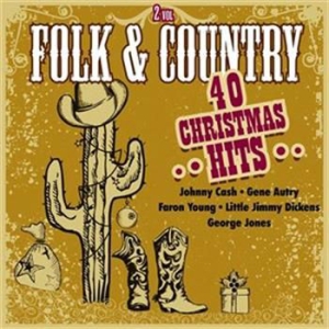 Blandade Artister - Folk & Country- 40 Christmas Hits ryhmässä CD / Country @ Bengans Skivbutik AB (923695)
