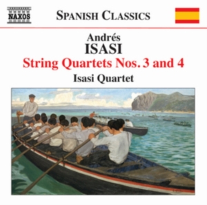 Isasi - String Quartets 3+4 ryhmässä Externt_Lager / Naxoslager @ Bengans Skivbutik AB (945549)