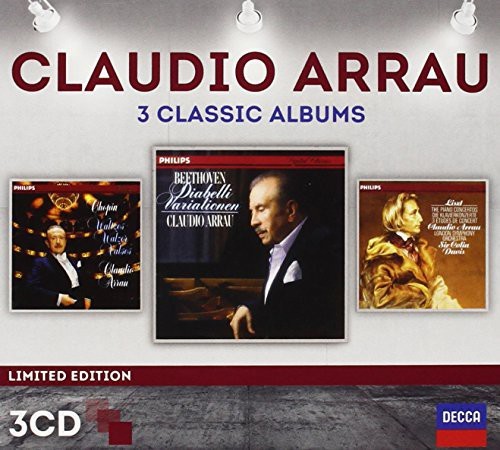 Arrau Claudio Piano - Three Classic Albums (Ltd 3Cd) ryhmässä CD / Klassiskt @ Bengans Skivbutik AB (986462)