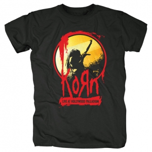 Korn Stage Mens Black T Shirt ryhmässä Merchandise @ Bengans Skivbutik AB (V-2626333)