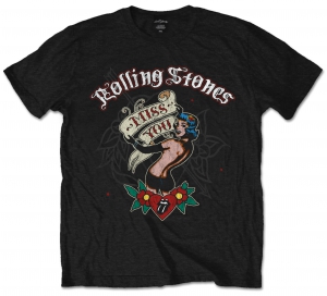 Rolling Stones Miss You Black Mens T Shirt ryhmässä MERCH @ Bengans Skivbutik AB (V-2628369)