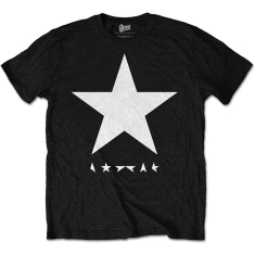 David Bowie/ T-shirt Blackstar White Star on Black Mens TS (L)