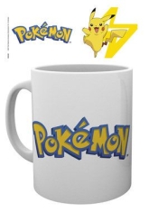 Pokemon - Logo And Pikachu - Mug ryhmässä MERCH @ Bengans Skivbutik AB (3594427)