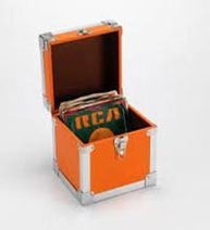 Vinyl Storage - 7 Inch 50 Record Storge Carry Case - Orange ryhmässä VARUSTEET @ Bengans Skivbutik AB (3741267)