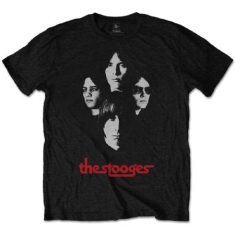 The Stooges - Group Shot Uni Bl T-Shirt  (M)
