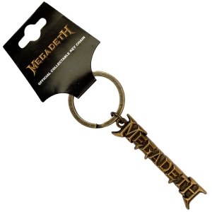 Megadeth - Megadeth Standard Keychain: Gold Logo