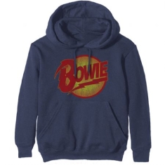 David Bowie - Unisex Pullover Hoodie: Vintage Diamond Dogs Logo