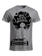 Bengans Dj Girl -  T-shirt Grey (L)