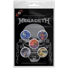 Megadeth - Vic Rattlehead Button Badge Pack
