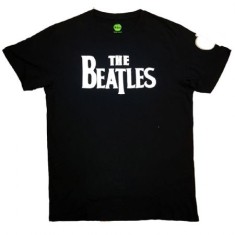 Beatles - The Beatles Unisex Applique T-Shirt: Drop T Logo