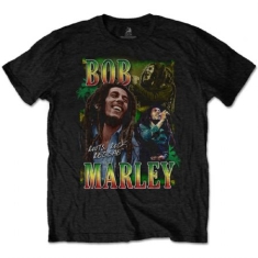 Bob Marley -  Unisex T-Shirt: Roots, Rock, Reggae Homage (S)