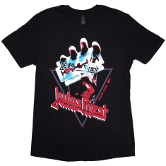 Judas Priest - Unisex T-Shirt: British Steel Hand Triangle