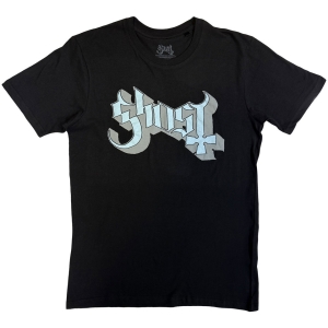 Ghost/ Ghost Unisex T-Shirt: Blue/Grey Keyline Logo (M)