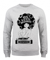 Bengans Sweatshirt - We Love Music (L)