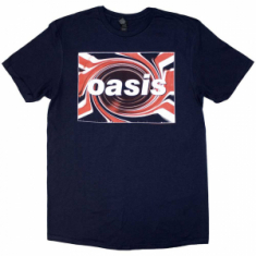 Oasis/ Oasis Unisex T-Shirt: Union Jack (navy blue) (M)