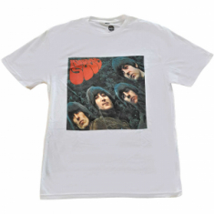 The Beatles - Rubber Soul Album Cover (Small) Unisex White T-Shirt