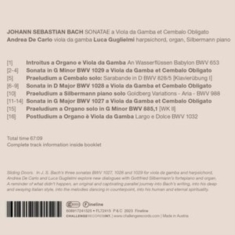 Carlo Andrea De & Guglielmi Luca - Sonatae A Viola Da Gamba & Cembalo Obligato