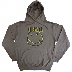 Nirvana - Inverse Happy Face Uni Char Hoodie