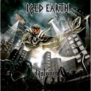 Iced Earth - Dystopia (Transparent Red Marbled V