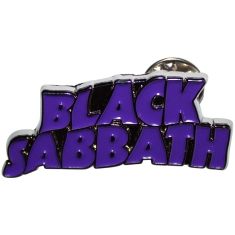 Black Sabbath - Purple Wavy Logo Pin Badge
