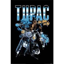 Tupac Shakur - All Eyez Motorcycle Maxi Poster