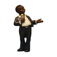 Jazzfigur - Sångare (Höjd Ca 12Cm)