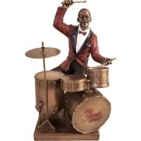 Jazz Statyett - Trummor (Höjd Ca 27Cm)