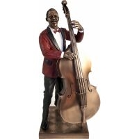 Jazz Statyett - Kontrabas (Höjd Ca 34Cm)