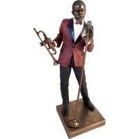 Jazz Statyett - Sångare (Höjd Ca 29Cm)
