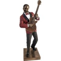 Jazz Statyett - Elgitarr (Höjd Ca 33Cm)