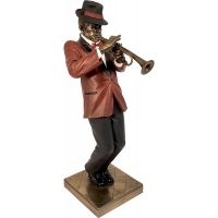 Jazz Statyett - Trumpet (Höjd Ca 30Cm)