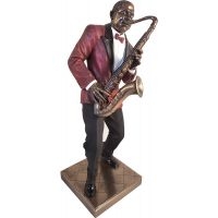 Jazz Statyett - Tenorsaxofon (Höjd Ca 24Cm)