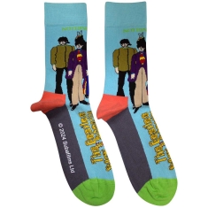 Beatles - Yellow Submarine Sub & Band Uni Lht Blue Socks (Eu 36-40)