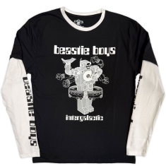 Beastie Boys - Intergalactic Robot Uni Bl/Wht Layered Longsleeve