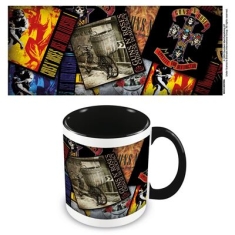 Guns N' Roses - (Albums Collage) Black Coloured Inner Pod Mug
