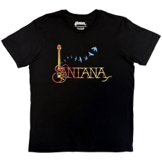 Santana - Guitar & Birds Uni Bl T-Shirt
