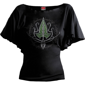 Lord Of The Rings - Frodo Leaf - Ladies Latin Boatneck Top